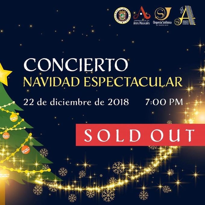 Concierto de Navidad en Sala Sinfónica, Sold Out! 🇵🇷!!!