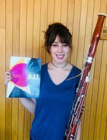 The young and talented Bassoon player Kassandra Ormsby graduate student (masters music performance and a certificate in arts entrepreneurship) from Mizzou, working on her improvisation!!! Thanks Kassandra! Enjoy the Book!!!  www.joshuapantoja.com From Classical to Jazz an Improvisation Method!